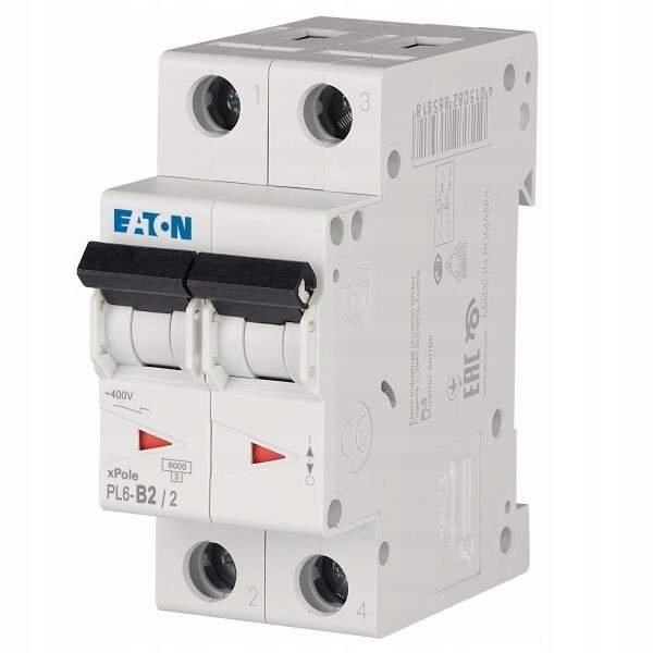 EATON Wyłącznik nadprądowy 6kA PL6-B2/2