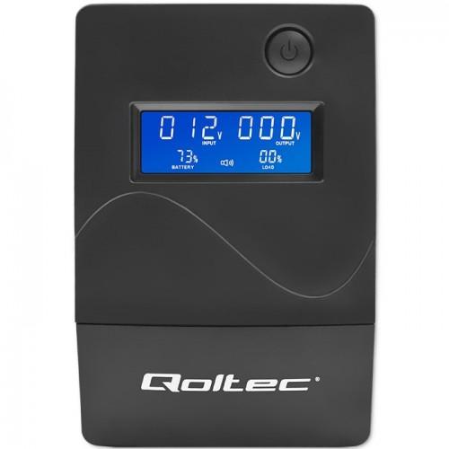 QOLTEC Zasilacz awaryjny UPS Monolith 450VA 240W LCD USB RJ45