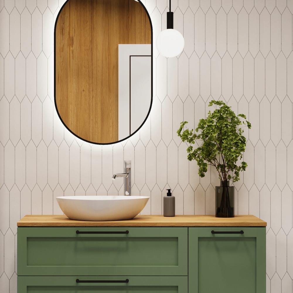 INVENA BATERIA UMYWALKOWA WYSOKA GABRO PLUS INVENA TREND CHROM