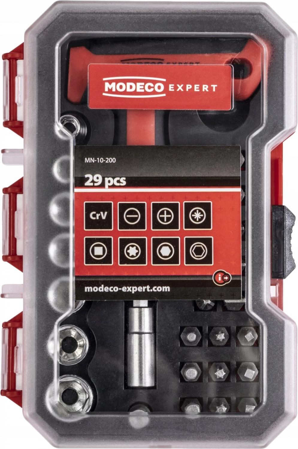 MODECO EXPERT Multiwkrętak T z grzechotką bity nasadki 29cz
