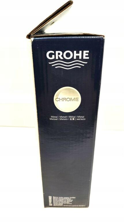 Uchwyt na zapasowy papier toaletowy ścienny GROHE Essentials metalowy chrom