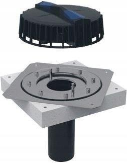 GEBERIT Wpust dachowy Geberit Pluvia z kołnierzem mocującym d90 DAF