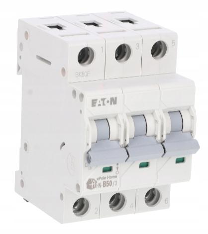 EATON Wyłącznik nadprądowy 6kA HN-B50/3