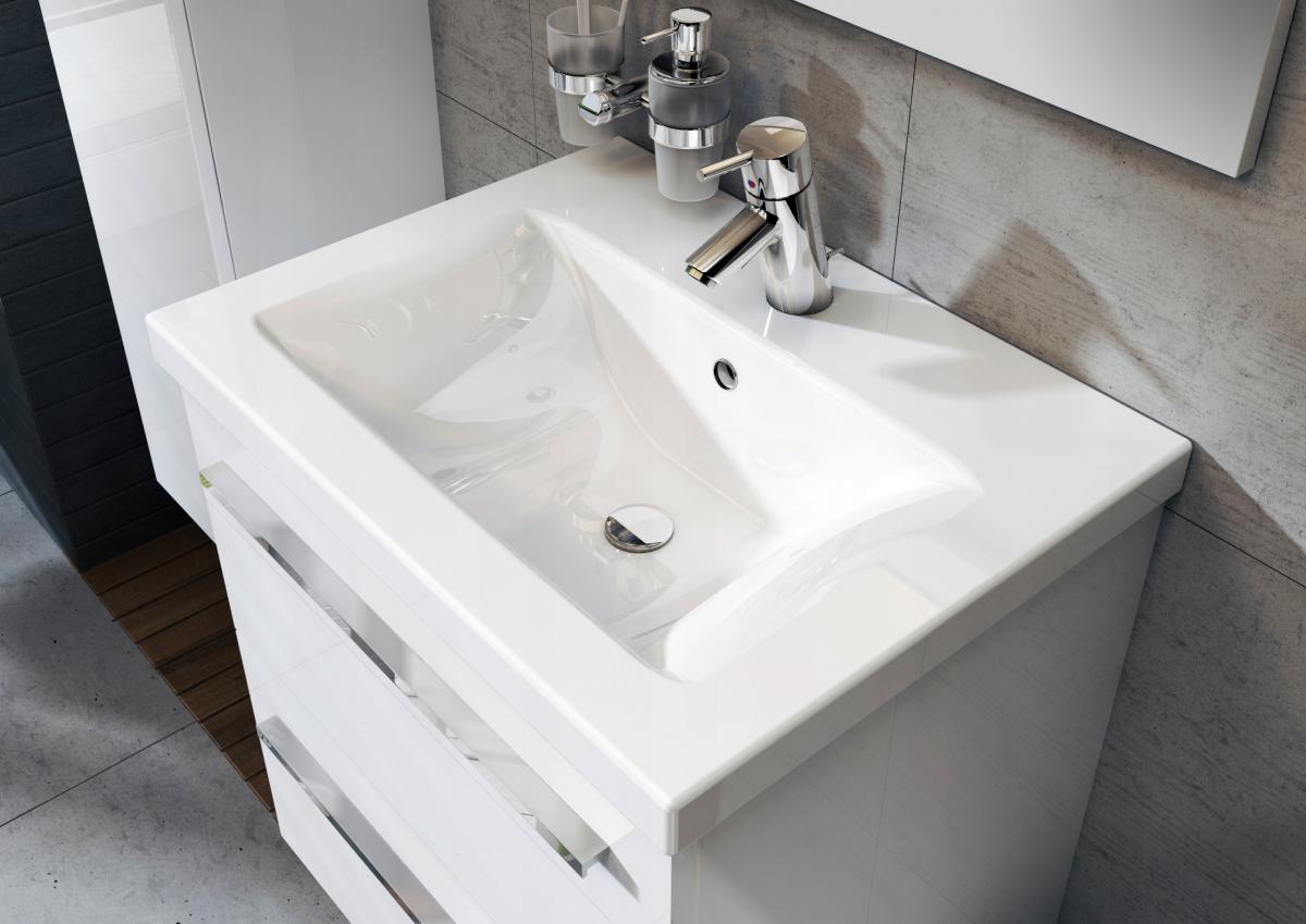 ROCA Uchwyt 40 KWADRO (do szafek/komód 60 cm), chrom