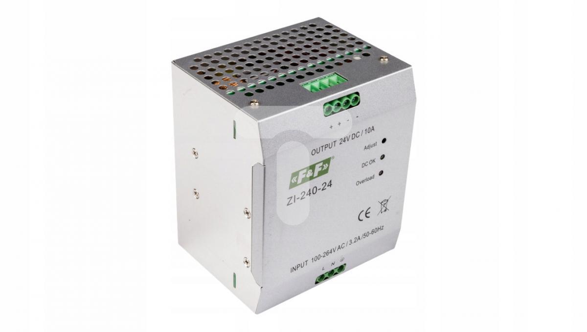 Zasilacz impulsowy przemysłowy nap. wej. 90÷264v ac/120÷370v dc, p=240w nap