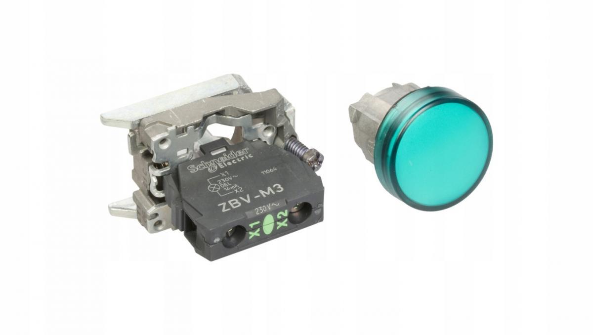 SCHNEIDER ELECTRIC Wskaźnik świetlny LED 230-240V, zielony