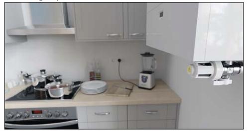 Caleffi XS - urządzenie filtrujące z magnesem do montażu pod kotłem