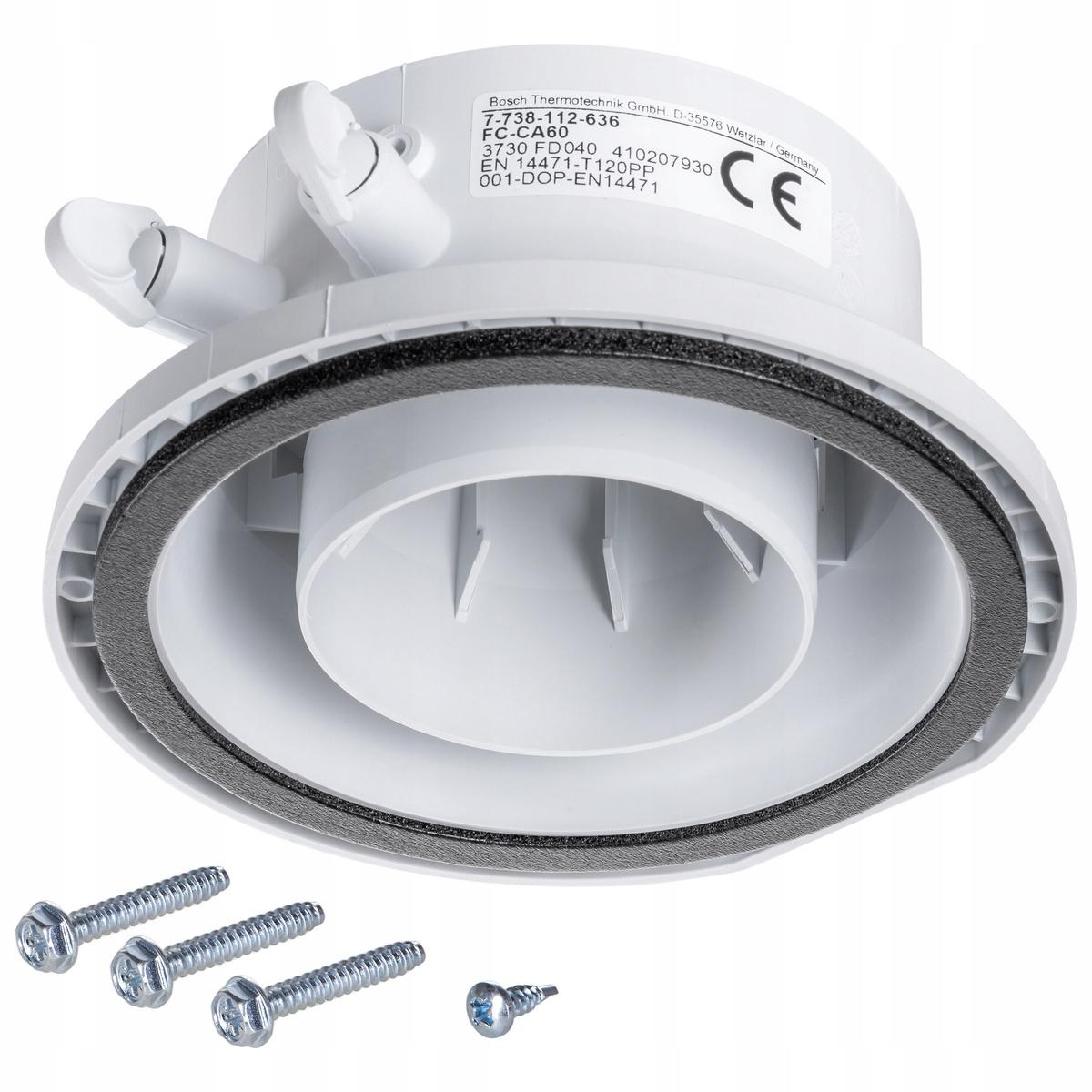 BOSCH Adapter powietrzno-spalinowy z króćcami pomiarowymi O60/100