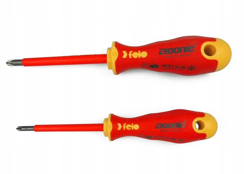 Zestaw dwóch wkrętaków FELO Ergonic VDE plus/minus Z1/Z2
