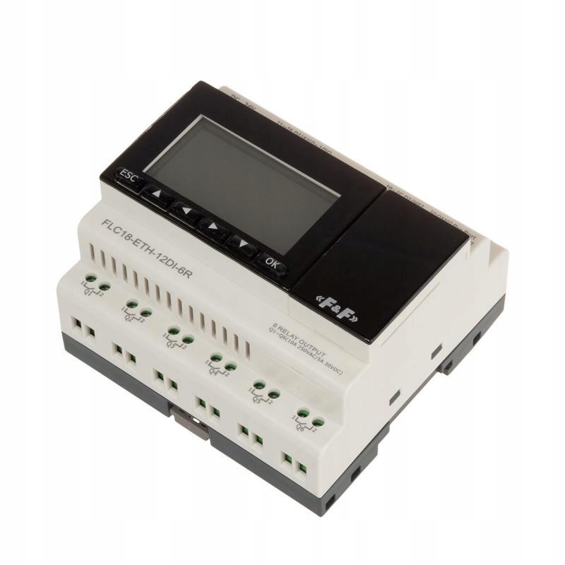 Sterownik programowalny FLC18-ETH-12DI-6R 12 wejść i 6 wyjść przekaźnikowyc