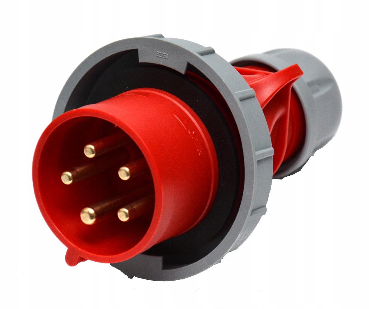 PCE Wtyczka przenośna Shark 32A 400V 3P+Z+N IP67