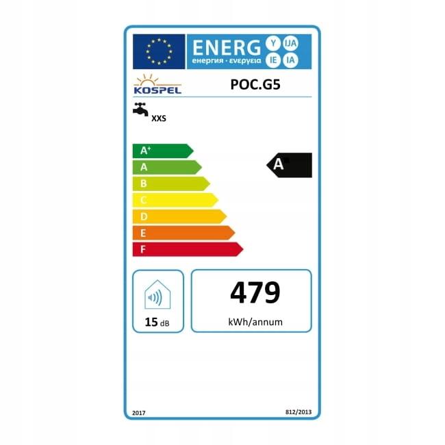 Podgrzewacz elektryczny pojemnościowy nadumywalk 5l 2 kW KOSPEL LUNA INOX