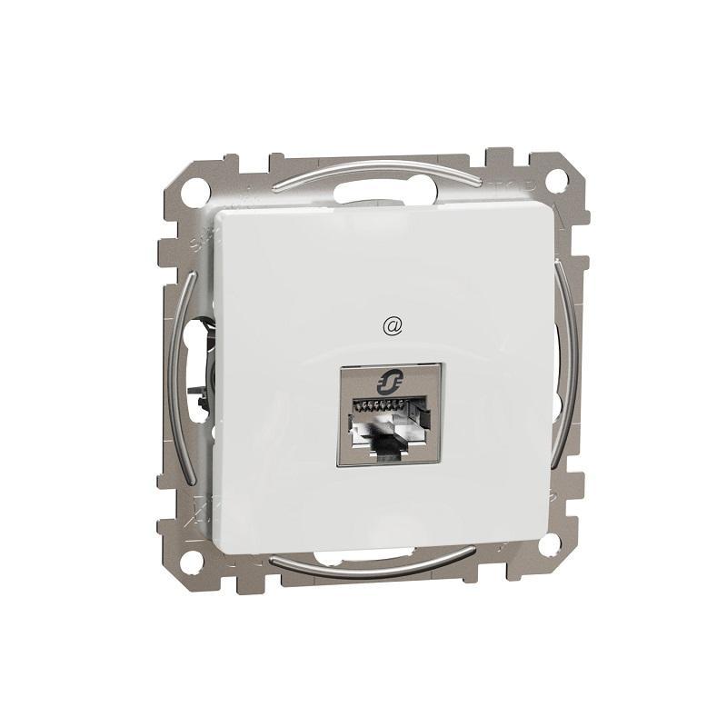 SCHNEIDER ELECTRIC Gniazdo komputerowe RJ45 kat.5e STP, biały SEDNA DESIGN