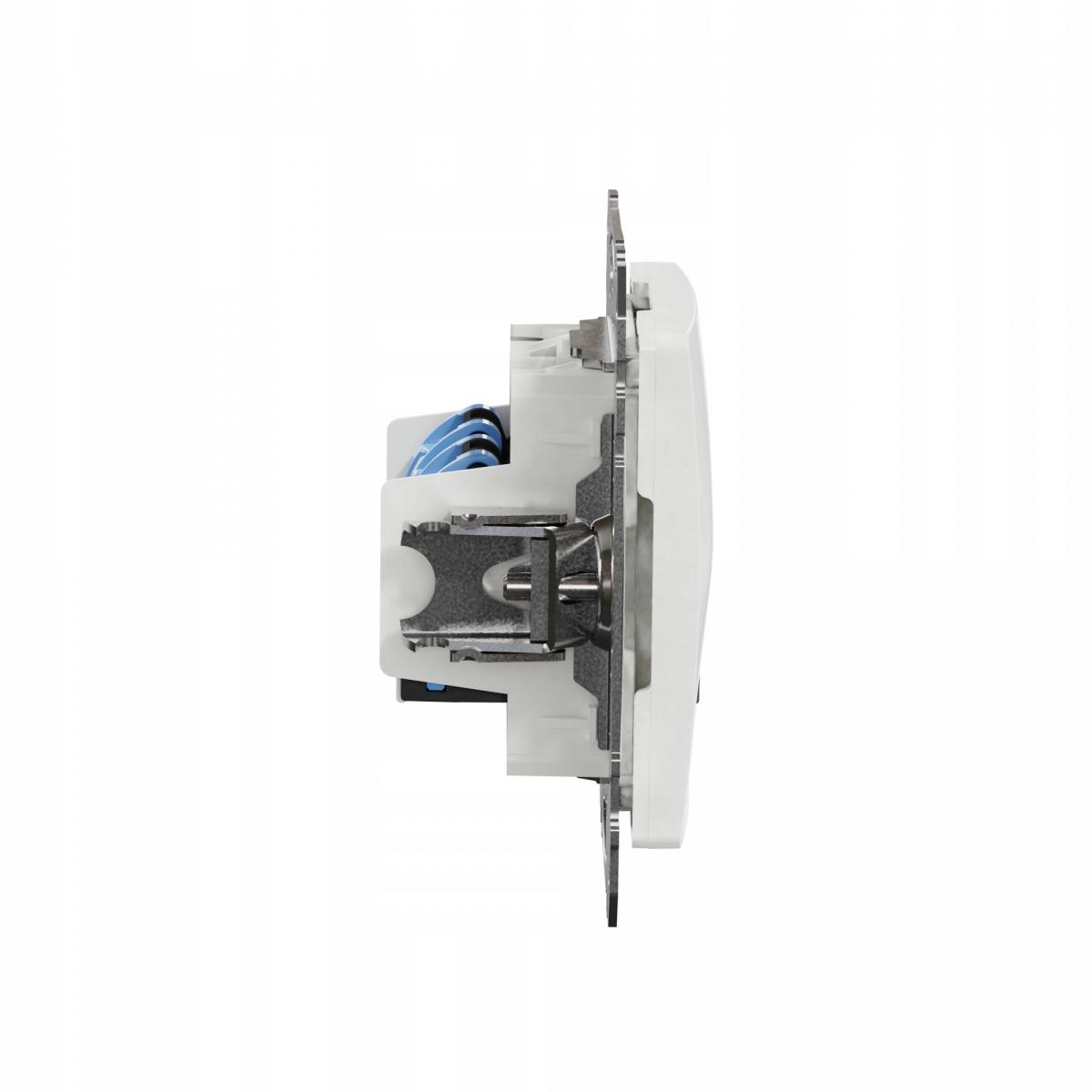 SCHNEIDER ELECTRIC Gniazdo komputerowe 2xRJ45 kat.6 UTP, biały SEDNA DESIGN