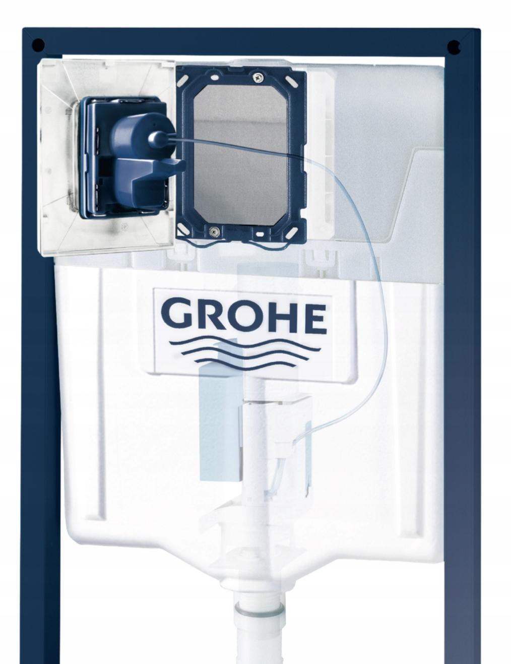 Przycisk GROHE Skate Cosmopolitan do WC z ABS phantom black 156 x 197 mm