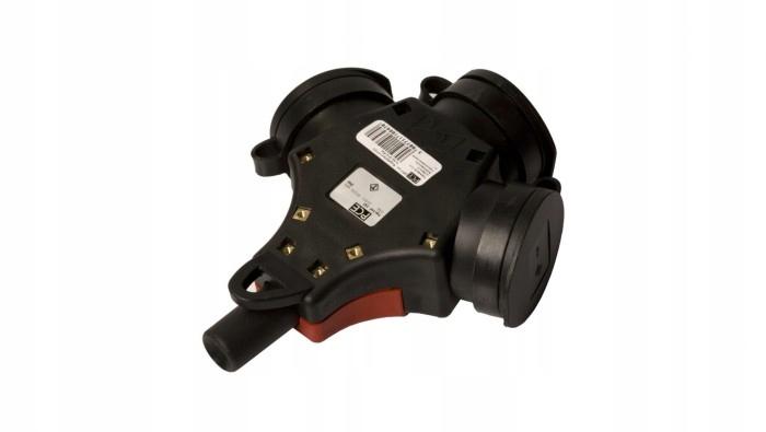 Rozgałęziacz potrójny Taurus2 16A 2 P+Z 250V z bolcem + zatyczka, gumowy IP