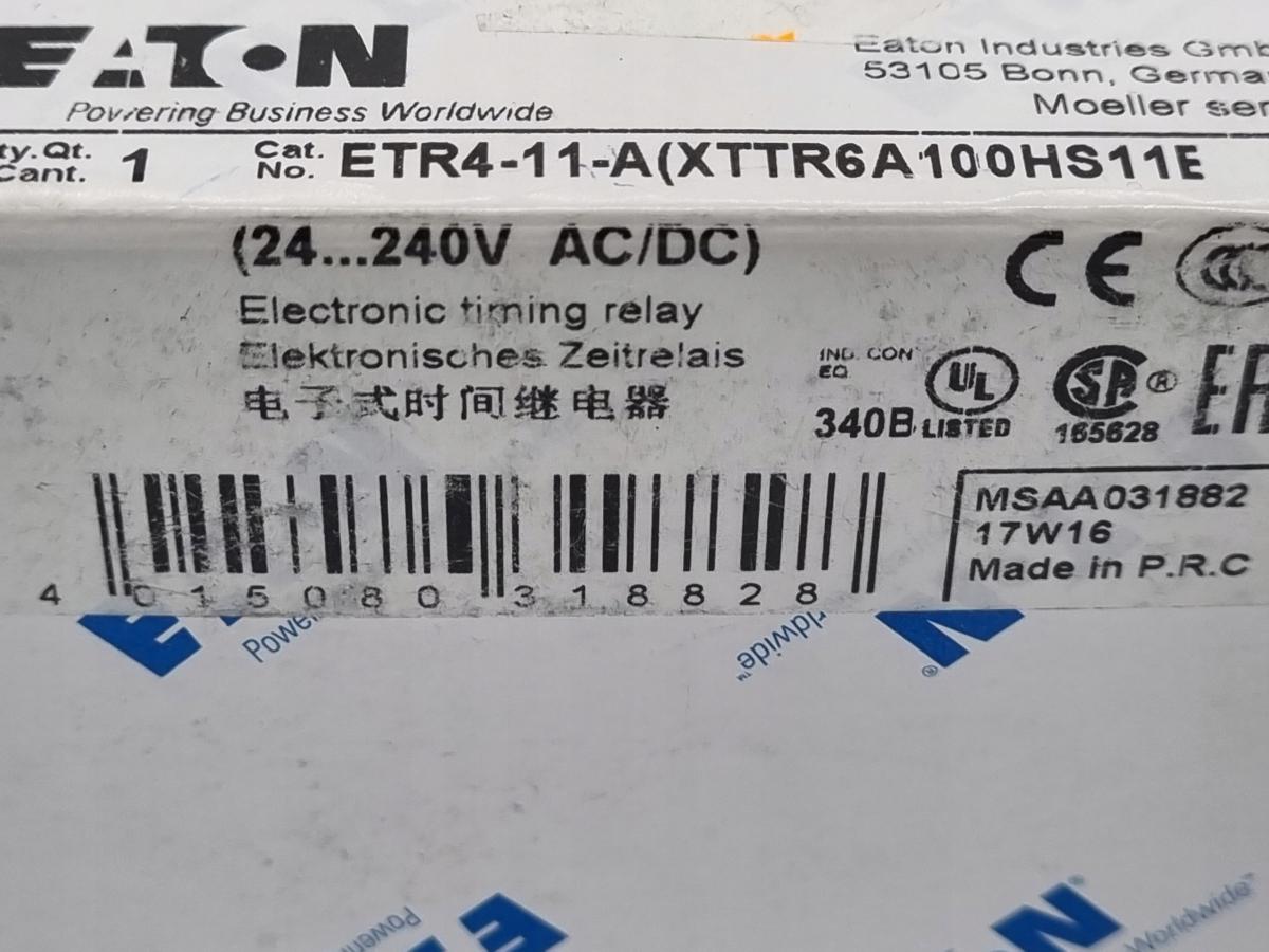 EATON Elektroniczny przekaźnik czasowy 1W o op ETR4-11-A