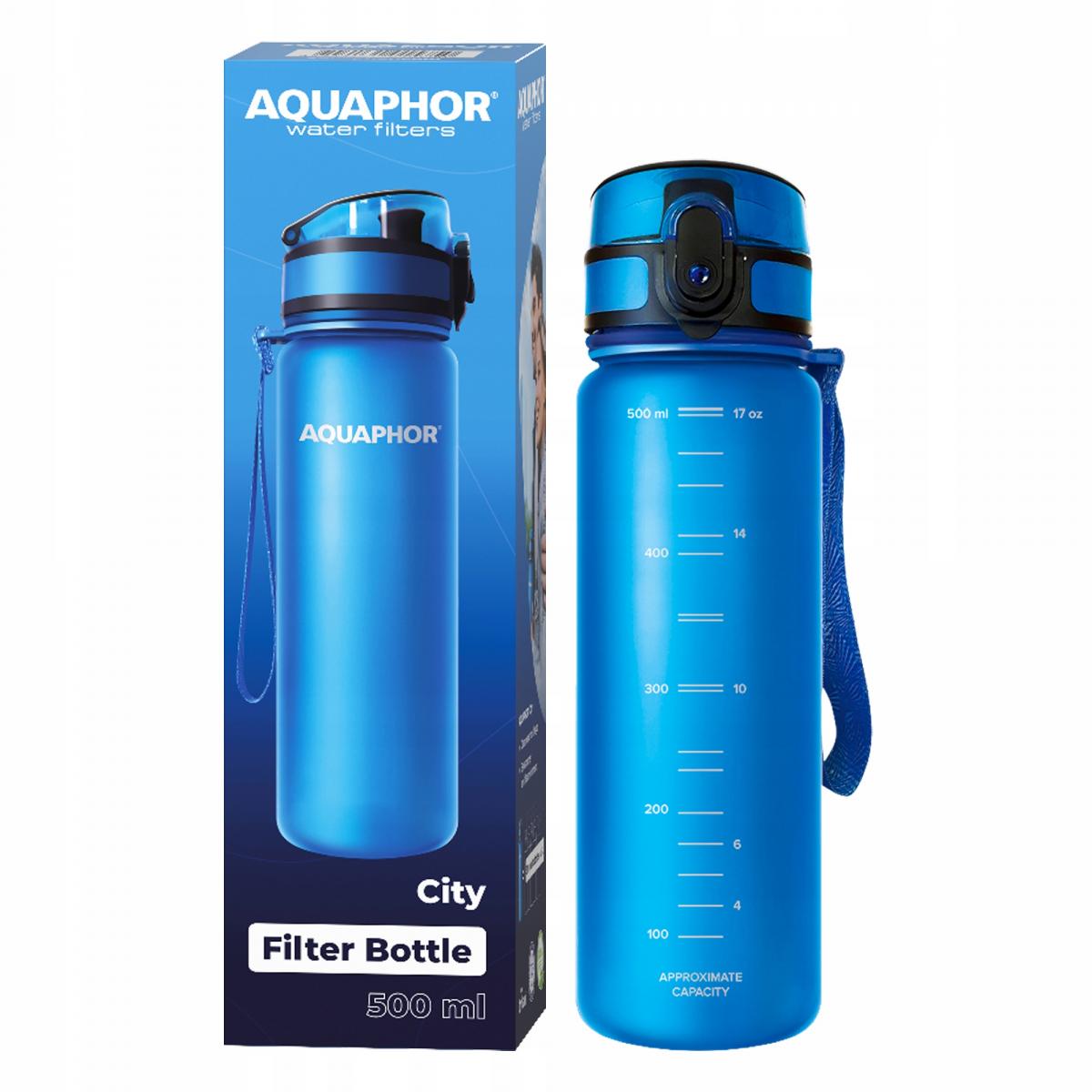 AQUAPHOR Butelka filtrująca City niebieska