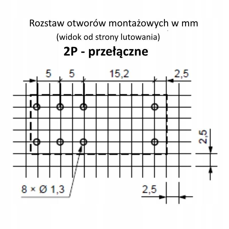 Przekaźnik miniaturowy RM84-2012-35-5230 elektromagnetyczny do obwodu druko