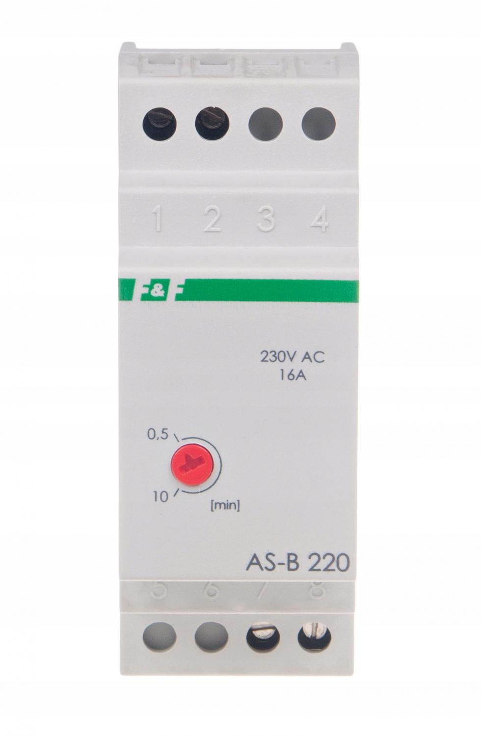 F&F Automat schodowy AS-B220 Un=230V, I=16A , 2 moduły