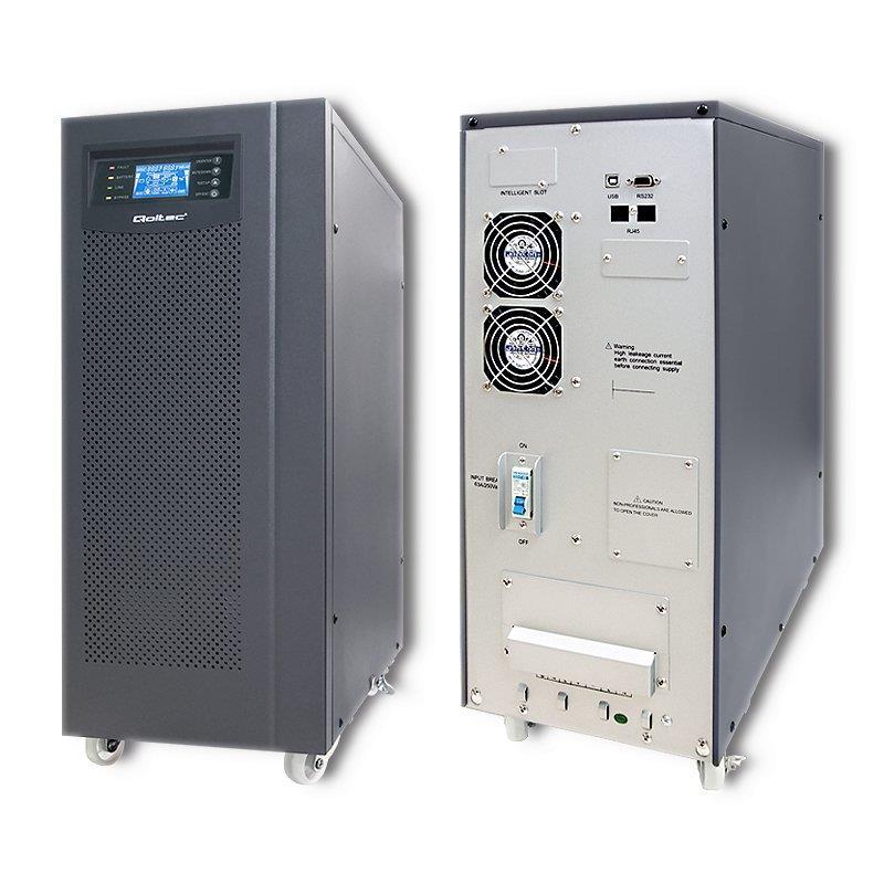 QOLTEC Zasilacz awaryjny UPS On-line Pure Sine Wave 10kVA 8kW LCD USB