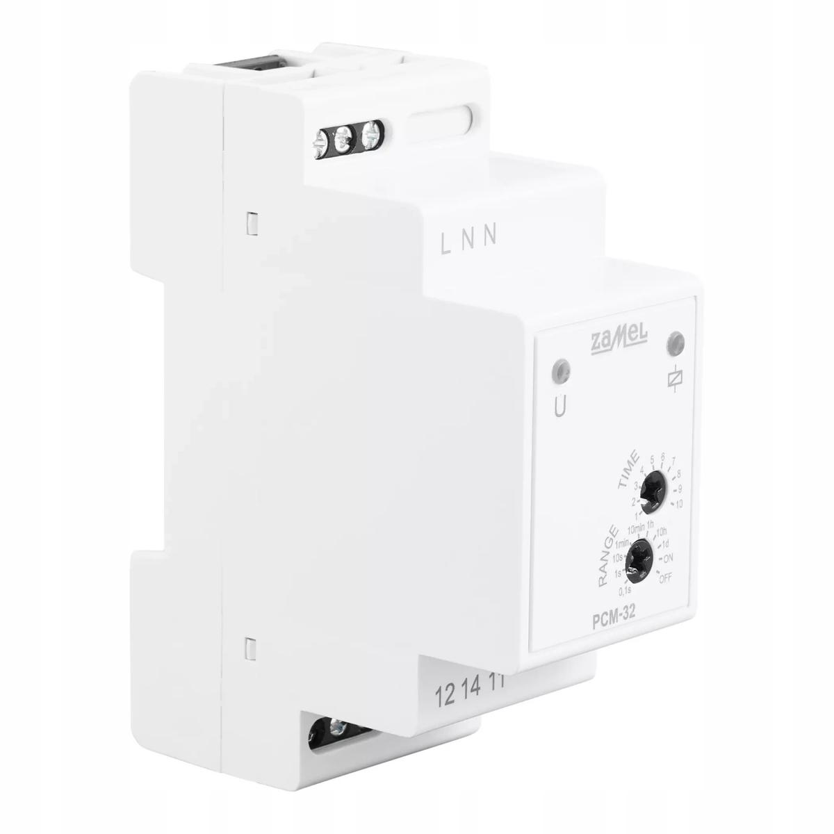 Przekaźnik czasowy przełączany w zerze, opóźnione wyłączenie 230V AC PCM-32