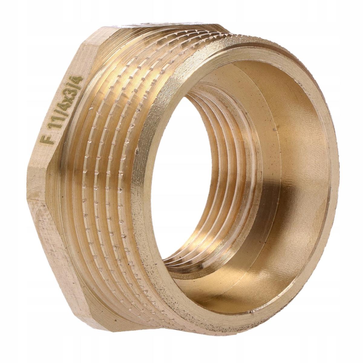 Redukcja mosiężna 5/4x3/4 żółta