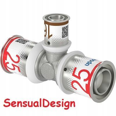 Uponor S-Press PLUS trójnik redukcyjny 25-16-25