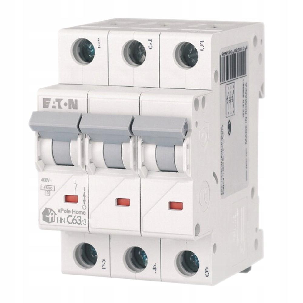 EATON Wyłącznik nadprądowy 6kA HN-C63/3
