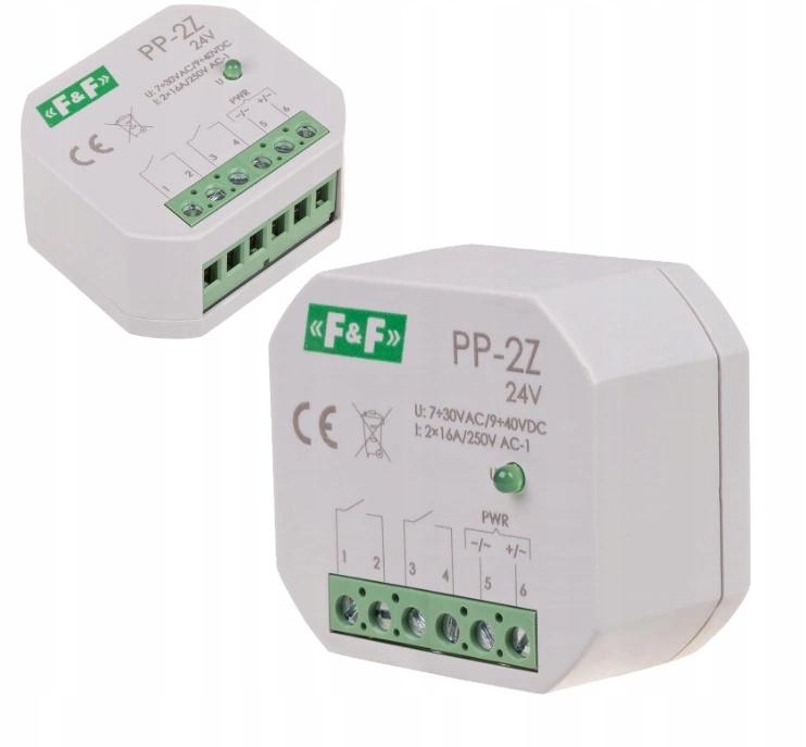 Przekaźnik elektromagnetyczny, 2Z 16A, montaż podtynkowy,w obud.PDT,U=7÷30V