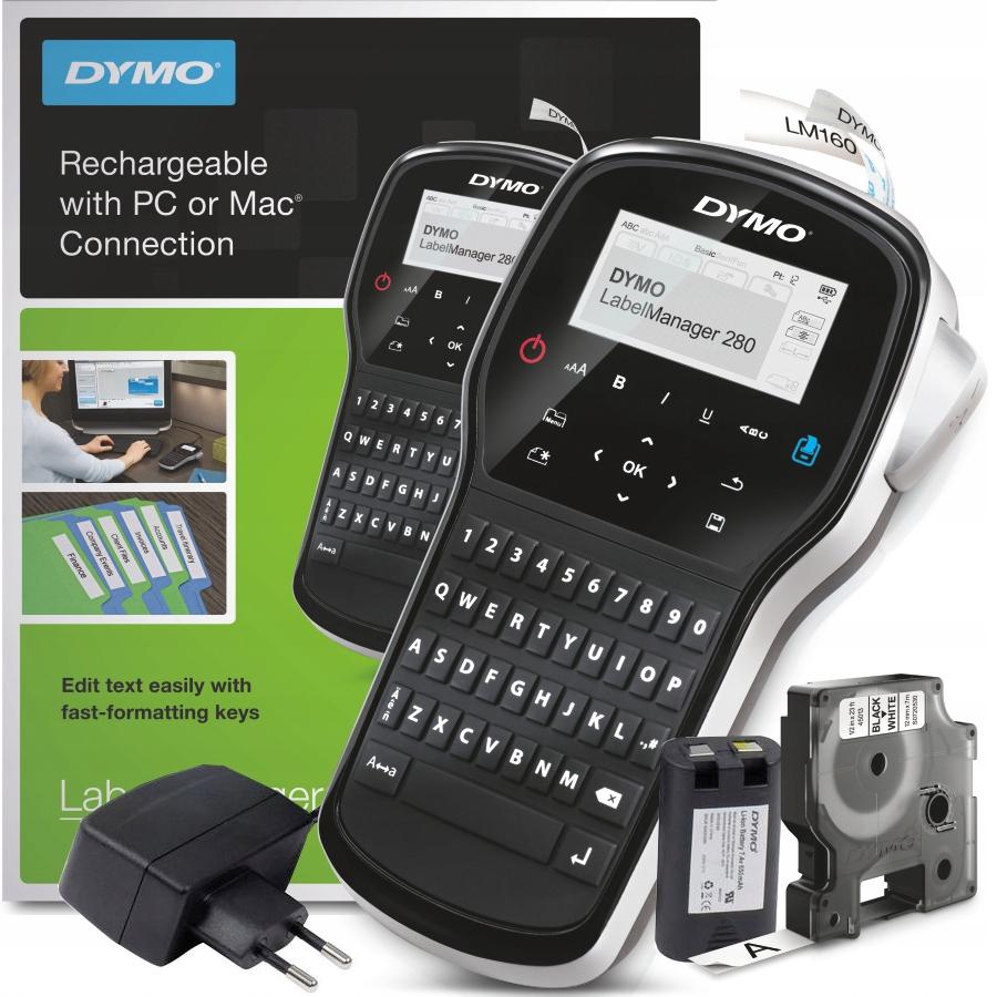 DYMO LabelManager 280, klawiatura QWERTY