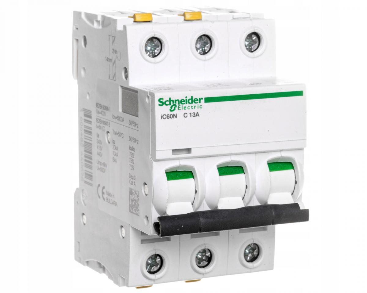 SCHNEIDER ELECTRIC Wyłącznik nadprądowy iC60N-C13-3 C 13A 3-biegunowy
