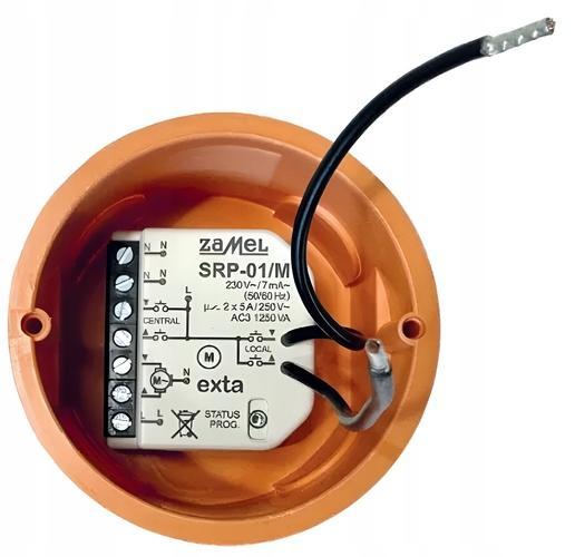 ZAMEL Sterownik rolet dopuszczalny przewodowy miniaturowy SRP-01/M