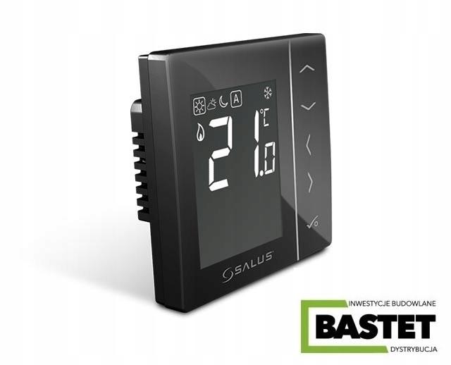 SALUS Regulator temperatury dobowy czarny podtynkowy 230V VS35B