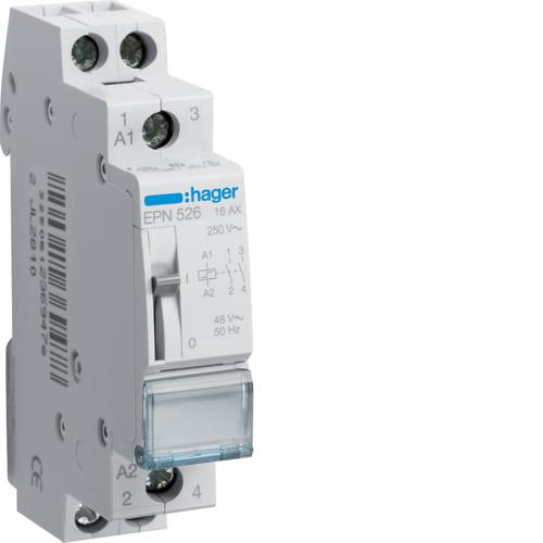 HAGER Przekaźnik bistabilny 48VAC/24VDC 2NO 16A