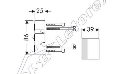 HANSGROHE Zestaw przedłużający do zestawu podstawowego 25 mm HANSGROHE