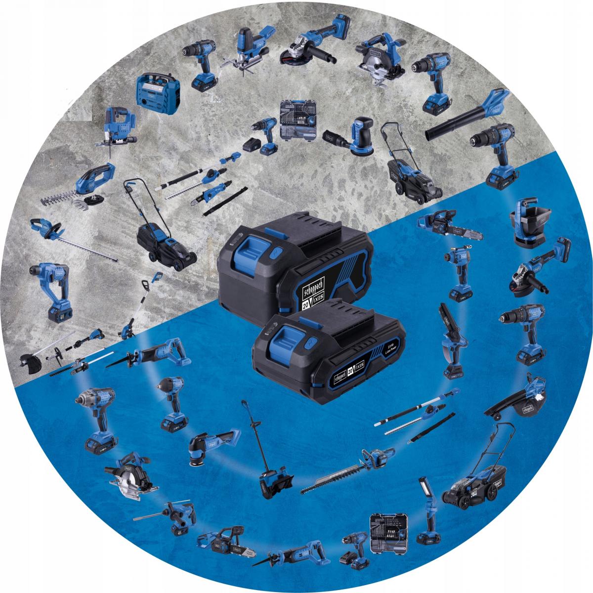 SCHEPPACH Podwójna ładowarka SDBC4.5 20 V IXES