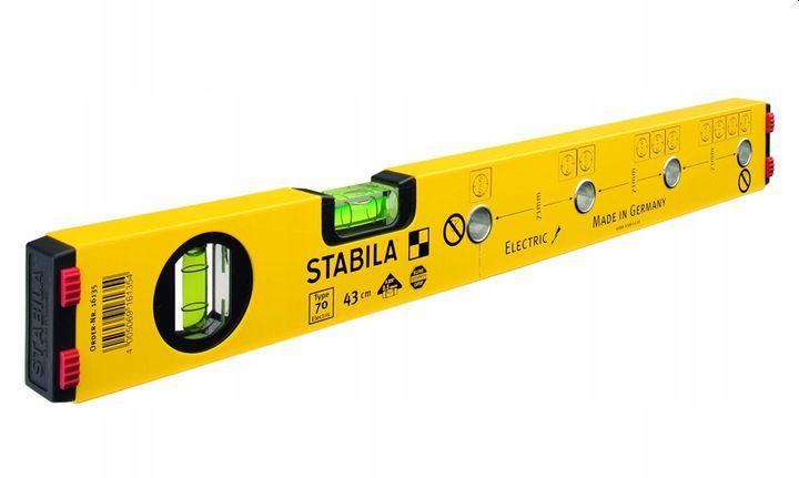 STABILA Poziomica z otworami do znakowania typ 70 43cm