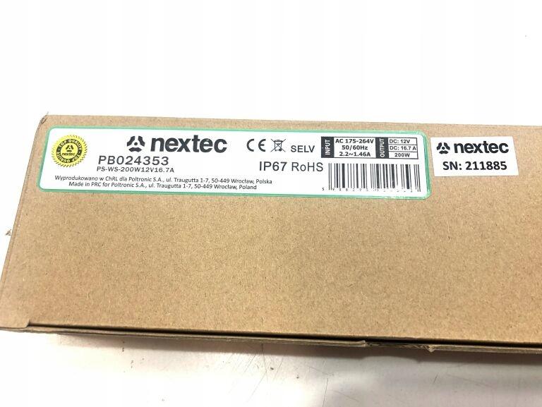 NEXTEC PB024353 PS-WS-200W12V16.7A ZASILACZ 48h