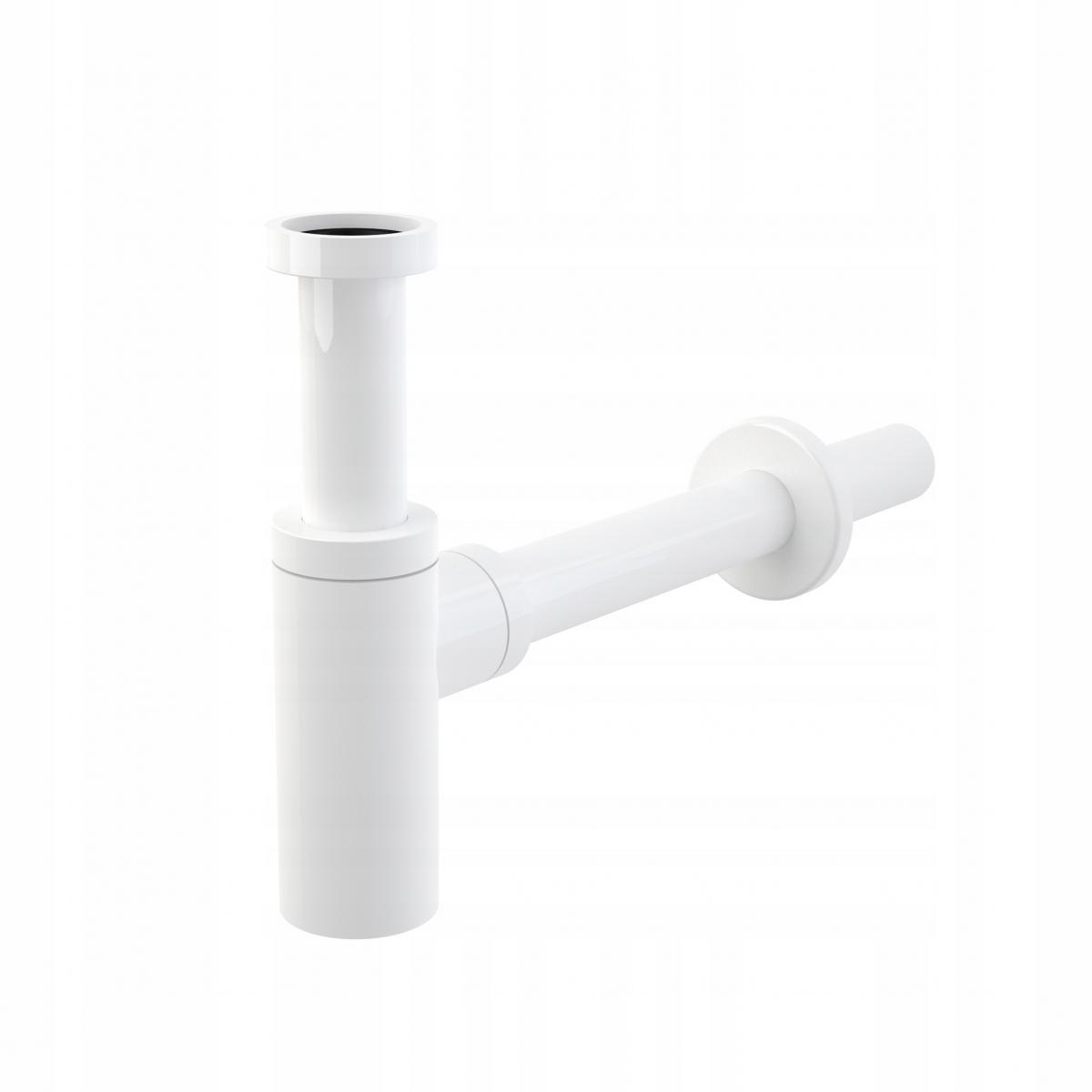 ALCADRAIN Półsyfon umywalkowy DN32 Design metalowy, okrągły, biały