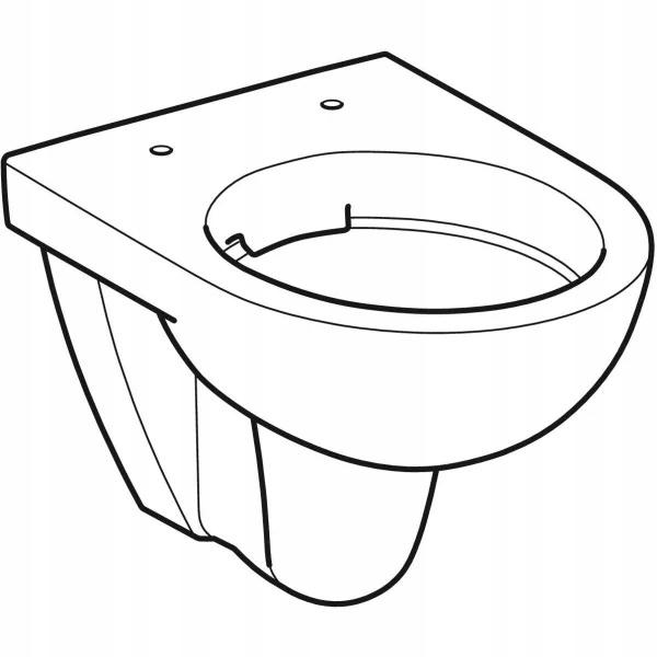 Miska wisząca WC Selnova Compact, lejowa, B35.5 cm, H34 cm, T48 cm, krótka,