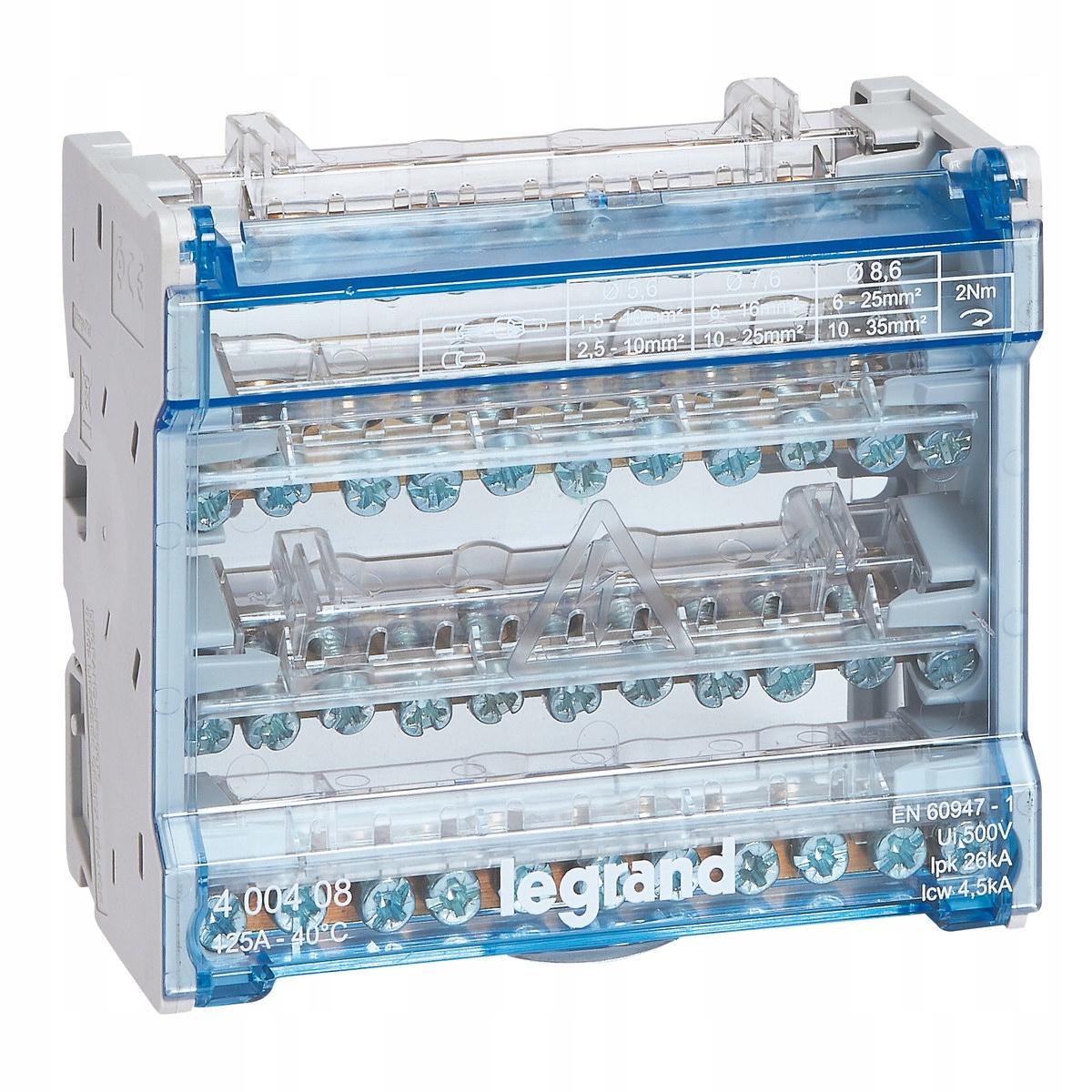 LEGRAND Modulowy blok listew rozdzielczych BR 4P-10 125A