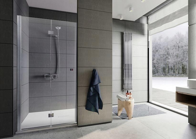 CAPITAL BLACK drzwi 2 skrzydłowe łamane 100x195