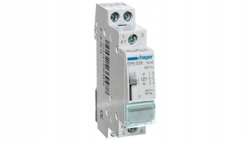 HAGER Przekaźnik bistabilny 48VAC/24VDC 2NO 16A