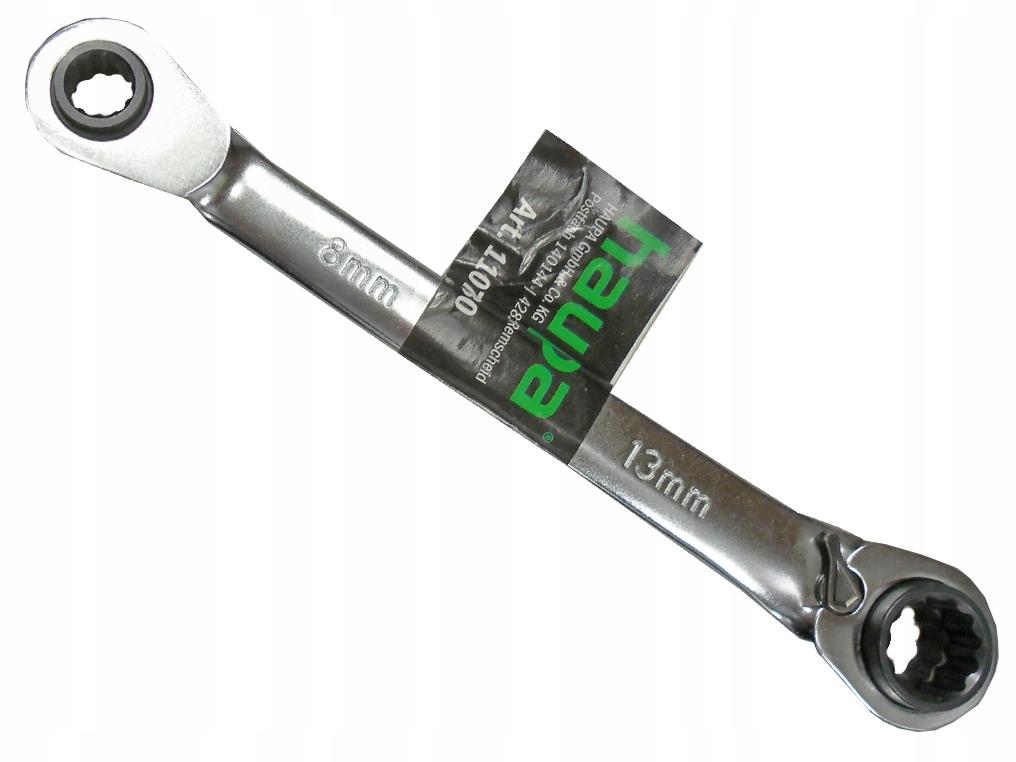 Klucz oczkowy z grzechotką 4w1 10x13 + 17x19 mm