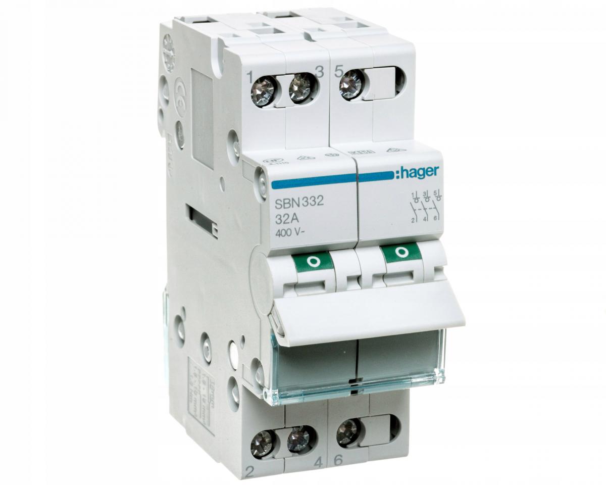 HAGER Rozłącznik izolacyjny modułowy 3P 32A 400V