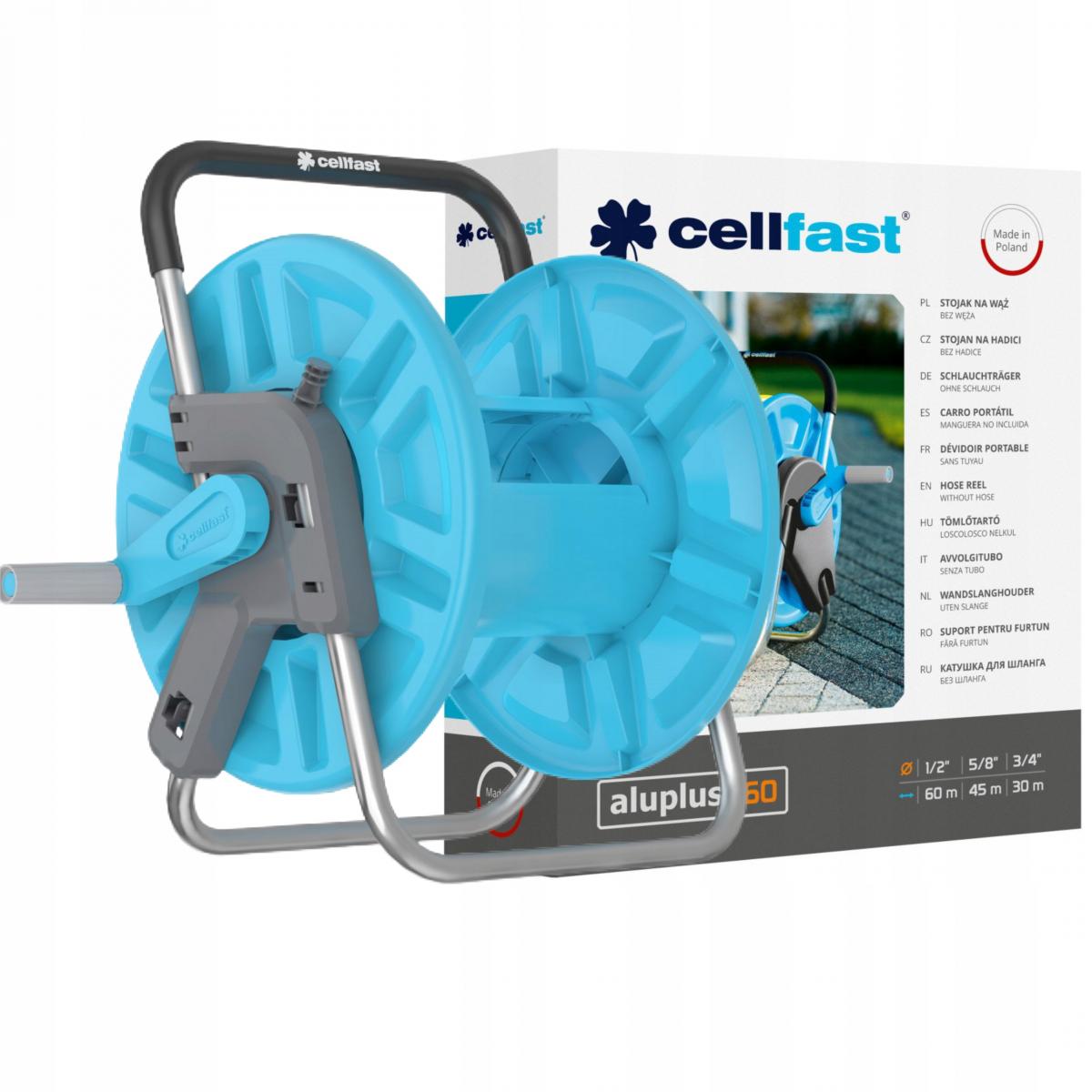 CELLFAST Stojak na wąż Aluplus 60mb 1/2