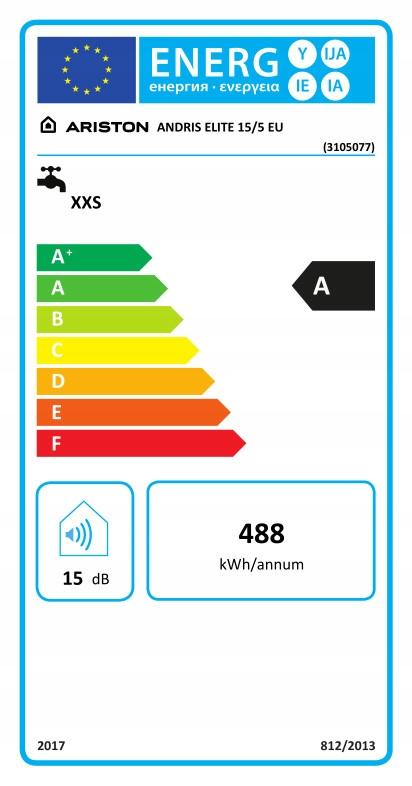Podgrzewacz elektr. poj do montażu nad zlewem 15l ARISTON ANDRIS ELITE 15
