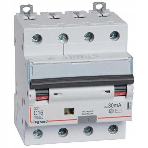 LEGRAND Wyłącznik różnicowo-nadprądowy P314 4P C 16A 30MA TYP AC DX3