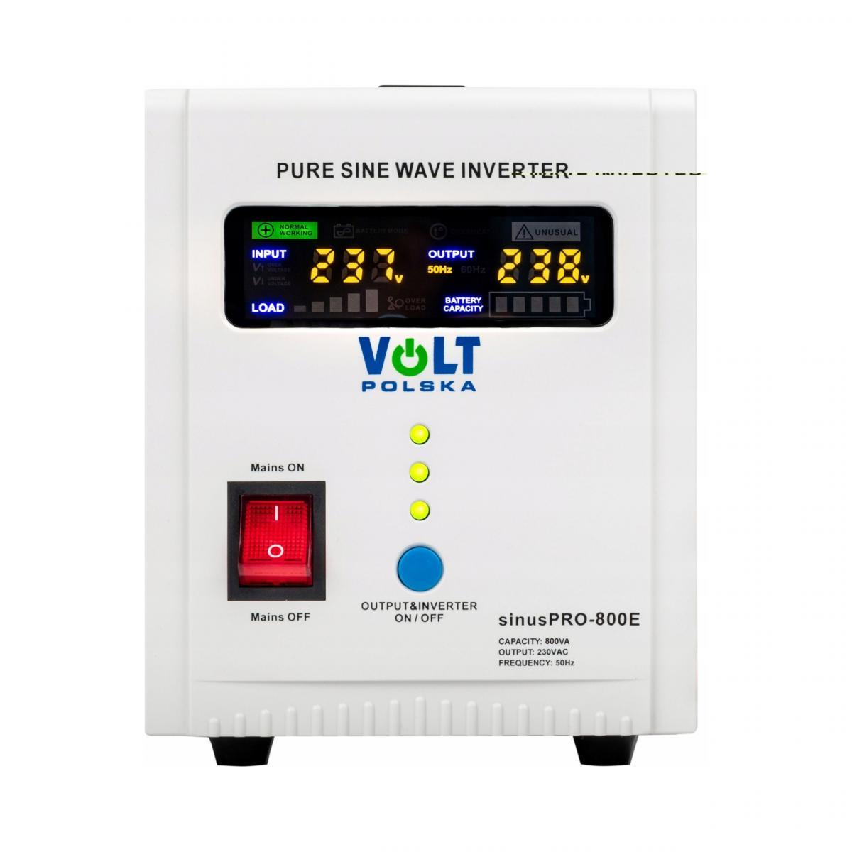 VOLT Zasilacz awaryjny SINUS PRO 800 E 12/230V (500/800W)